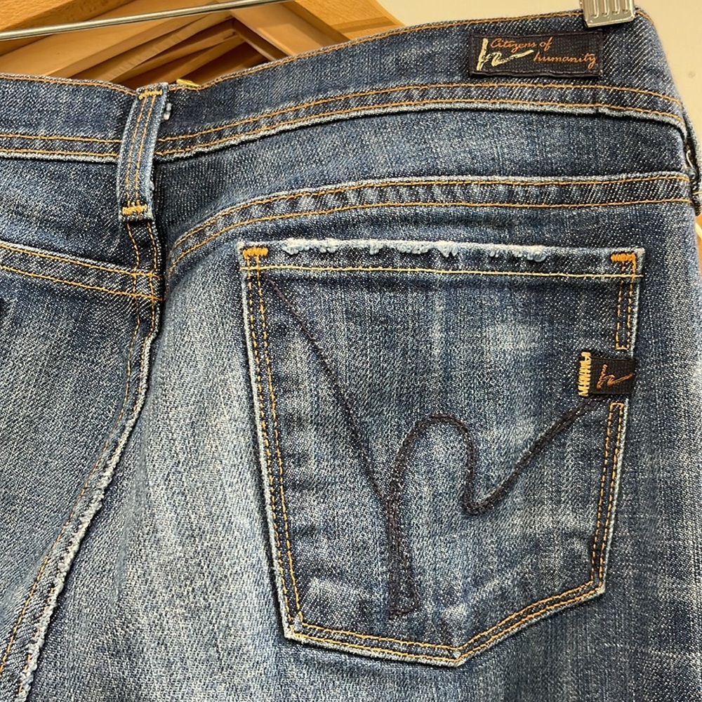 Citizens of Humanity Ingrid #002 Low Waist Flare Jeans Size 29 Stretch Denim